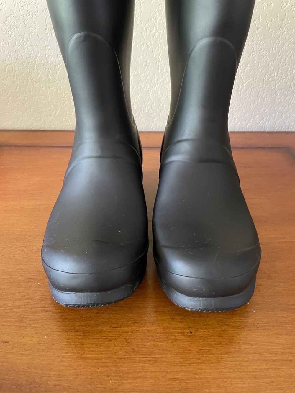 Hunter Original Tall Rain Boots Sz 7 Black Matte WFT1000RMA - Picture 8 of 14
